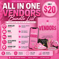 ALL VENDORS BUNDLE $20